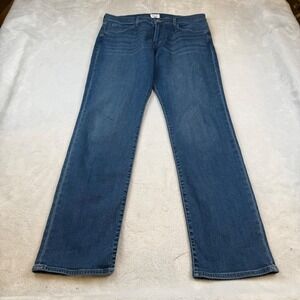 Hudson Byron Watson Mens Jeans Straight Leg Blue Denim Size 36 34 Inseam